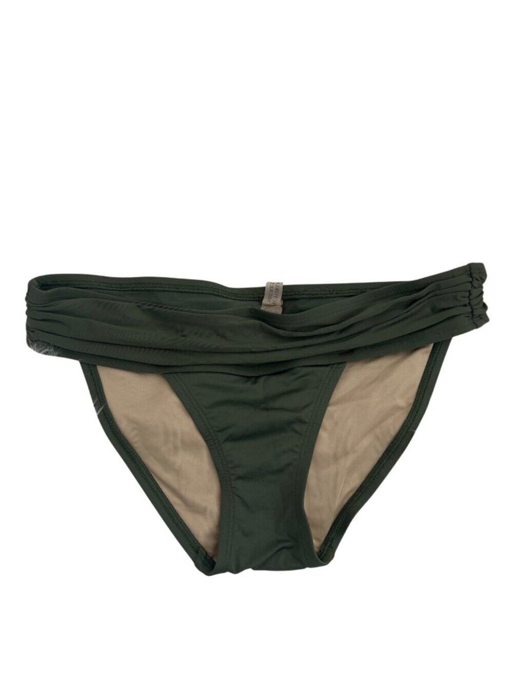 Victorias Secret Green Bikini Bottom With Ruched Waistband